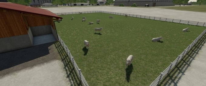 Platzierbare Objekte Ställe mit größeren Weiden Landwirtschafts Simulator mod