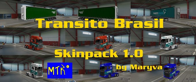 Trucks Transito Brasil Skinpack - 1.46 Eurotruck Simulator mod