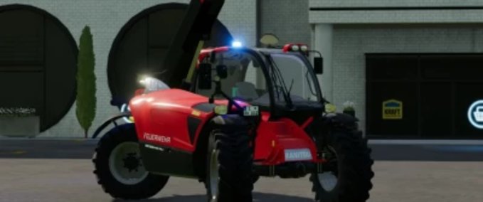 Teleskoplader Manitou 840 Feuerwehr Landwirtschafts Simulator mod