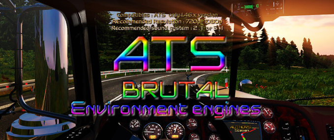 Mods [ATS] Brutal Environment Engines 2022 - 1.46 American Truck Simulator mod