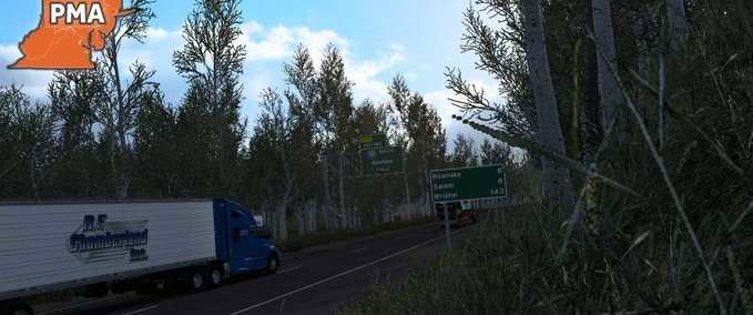 Mods Project: Mid-Atlantic – C2C Compatible - 1.46 American Truck Simulator mod