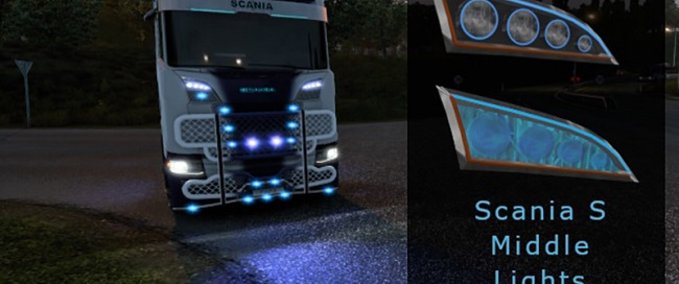 Trucks Scania S Middle Lights - 1.46 Eurotruck Simulator mod