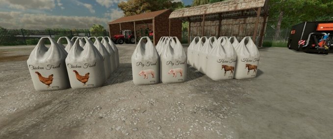 Frontlader Tierfutter-BigBags Landwirtschafts Simulator mod