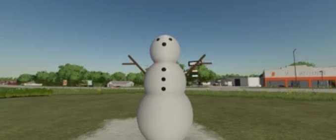 Platzierbare Objekte SnowMan Dekoration Landwirtschafts Simulator mod