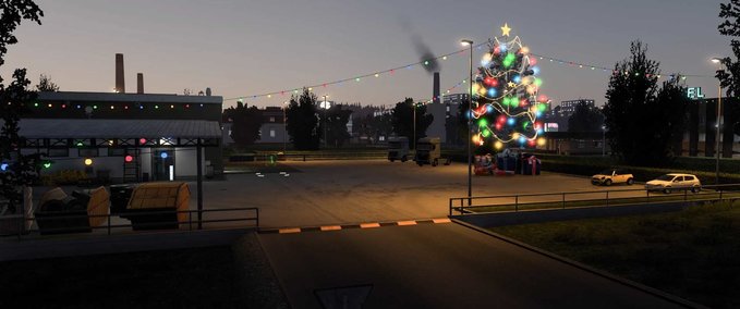 Mods Real Christmas Decor - 1.46 Eurotruck Simulator mod