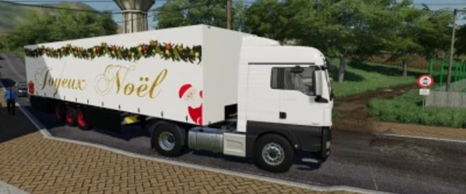 Sonstige Anhänger Trailer Frohe Weihnachten BETA Landwirtschafts Simulator mod