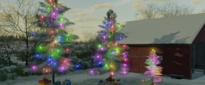 Platzierbare Objekte Weihnachtsbäume Pack Landwirtschafts Simulator mod