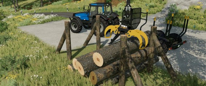 Forstwirtschaft Hölzerne Stütze Landwirtschafts Simulator mod