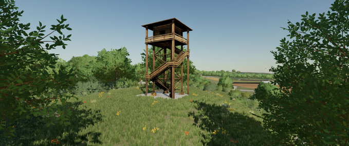 Platzierbare Objekte Holzturm Landwirtschafts Simulator mod