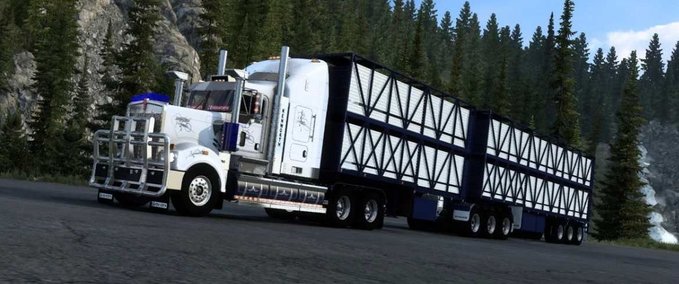 Trailer Rytrans Cattle Crates Trailer (1.46.x) American Truck Simulator mod