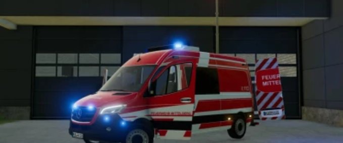 Feuerwehr Mercedes-Benz Sprinter 2019 ELW Landwirtschafts Simulator mod