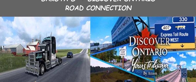 Mods Dakota’s D-Ontario Road Connection - 1.46 American Truck Simulator mod