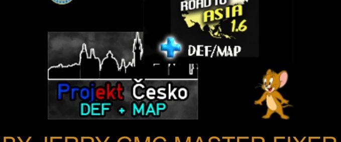 Mods Road to Asia Map - Project Cesko Map Connection Fix [1.46] Eurotruck Simulator mod