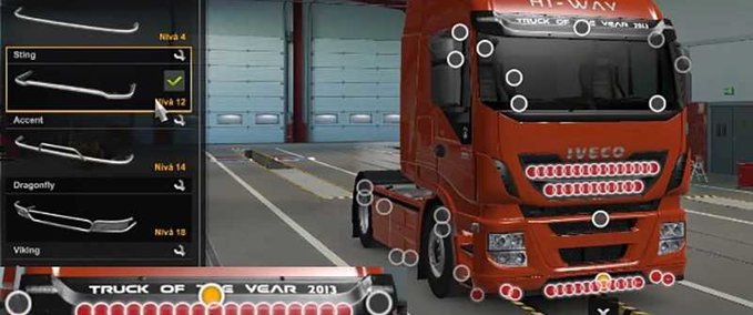 Trucks Iveco Hi-Way Slots Addon - 1.46 Eurotruck Simulator mod