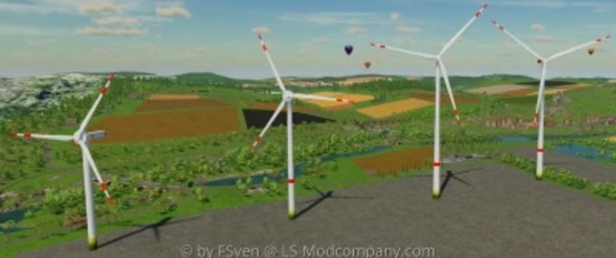 Platzierbare Objekte Enercon E-Gondel Windturbinen Landwirtschafts Simulator mod