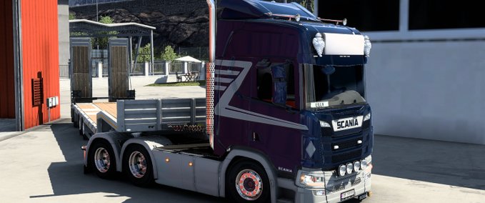 Mods Scania R Ex Leif Egil Transport Mjølner Skin Eurotruck Simulator mod