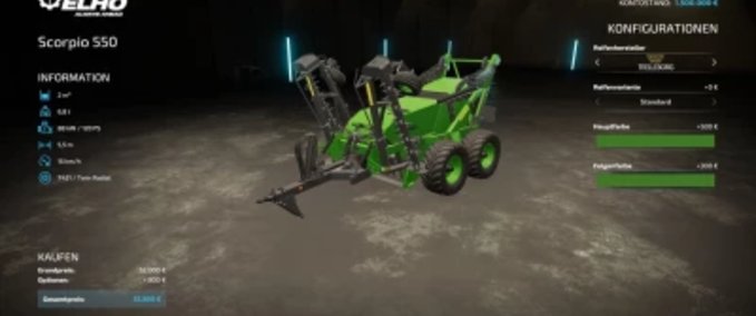 Sonstige Anbaugeräte Elho Skorpion 500 Farbwahl Landwirtschafts Simulator mod