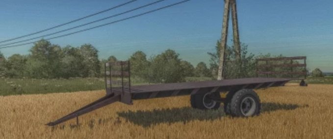 Ballentransport Eidechsenstroh-Anhänger Landwirtschafts Simulator mod