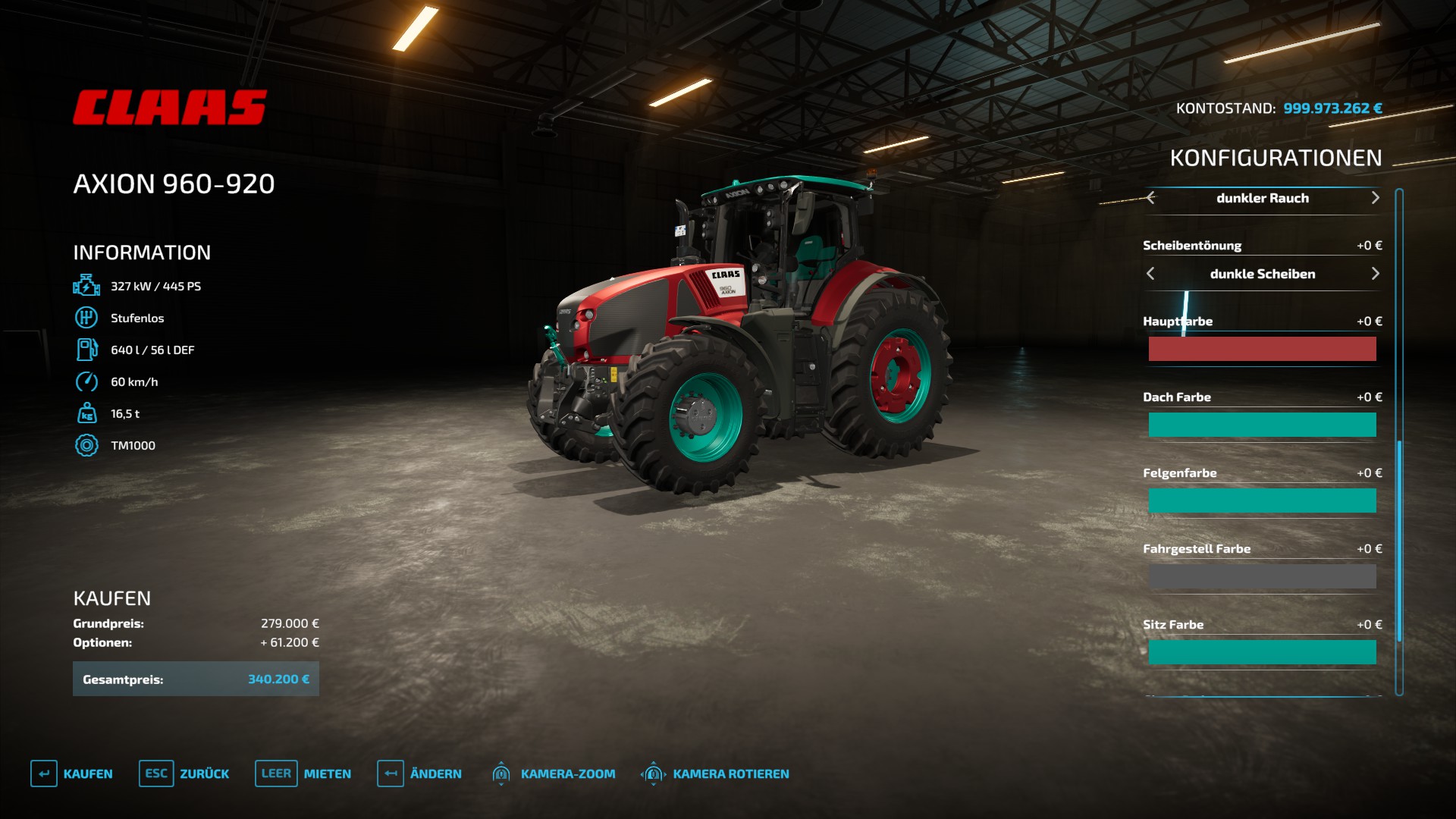 Claas Axion 960 - Thumbnail 1