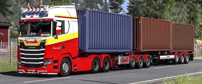 Trailer VAK Full Trailers Addon - 1.46 Eurotruck Simulator mod
