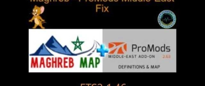 Mods Maghreb – ProMods Middle-East Fix - 1.46 Eurotruck Simulator mod