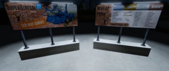 Platzierbare Objekte Wall of Fame / Dauerstream 2022 Landwirtschafts Simulator mod
