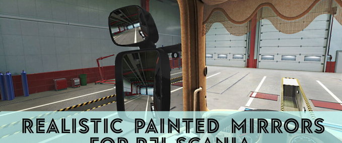 Trucks RJL Scania Realistic Painted Mirrors  Eurotruck Simulator mod