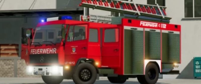 Feuerwehr Mercedes LK 1124AF LF16/12 Schlingmann Landwirtschafts Simulator mod