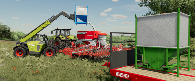 Sonstige Anbaugeräte Getreide Trichter Landwirtschafts Simulator mod
