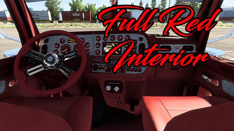 Peterbilt 389 Red Interior - Thumbnail 1