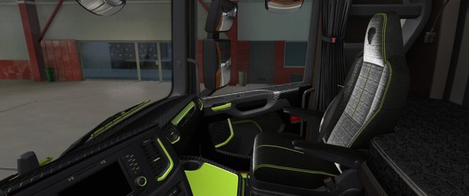 Trucks Scania S & R 2016 Green Lime Interior - 1.46 Eurotruck Simulator mod