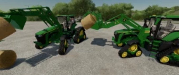 John Deere John Deere 8RX mit Lader Landwirtschafts Simulator mod