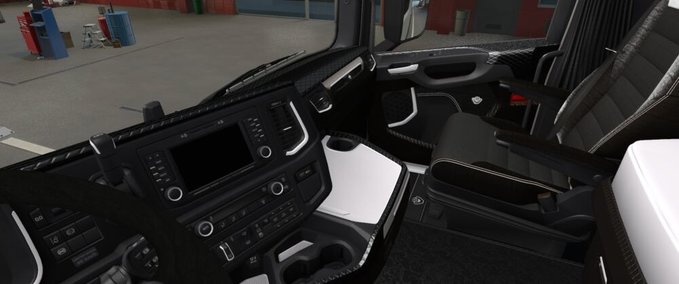 Trucks Scania S & R 2016 Black & White Interior - 1.46 Eurotruck Simulator mod