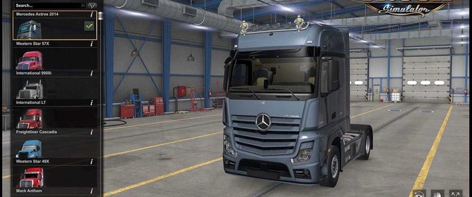 Trucks Mercedes New Actros 2014 - 1.46 American Truck Simulator mod