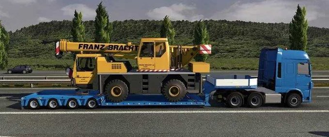 Trailer Low Loaders in AO Texture - 1.46 Eurotruck Simulator mod