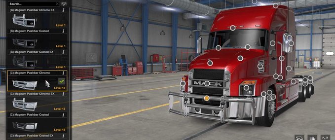 Trucks Mack Anthem Magnum Bullbars American Truck Simulator mod