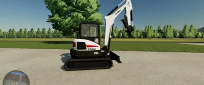 Bagger & Radlader Bobcat E55 Landwirtschafts Simulator mod