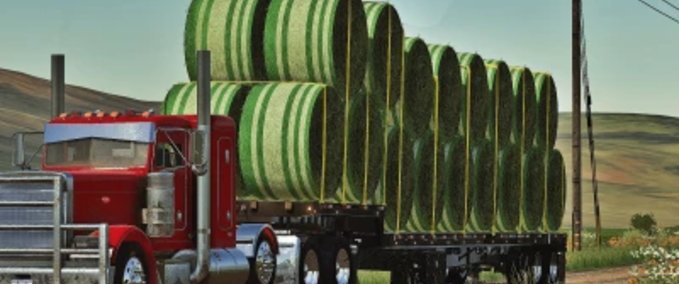 Ballentransport Globe 40 Tonnen Step Deck Auto Load Landwirtschafts Simulator mod