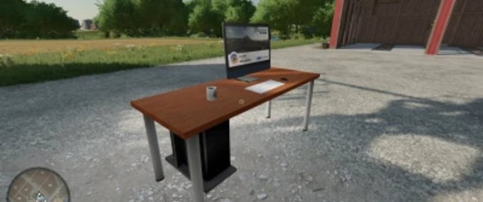 Platzierbare Objekte FS22 iMac Schreibtisch Landwirtschafts Simulator mod