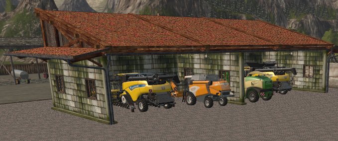 Shelter for combine harvesters and shredders Mod Image
