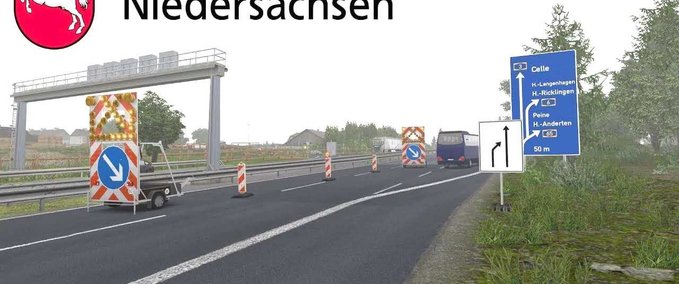 Maps Niedersachsen Map - 1.46 Eurotruck Simulator mod
