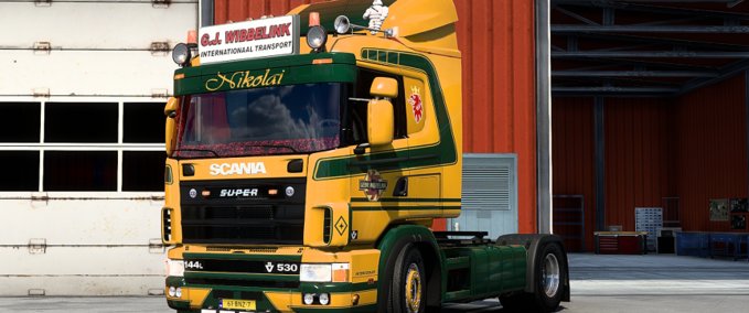 Scania Scania RJL R4 GJ Wibbelink Skin Eurotruck Simulator mod