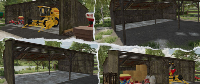 Platzierbare Objekte Modularer Carport Aus Holz Landwirtschafts Simulator mod
