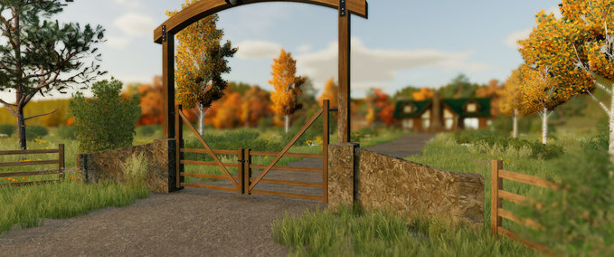 Platzierbare Objekte Ranch-Tor Landwirtschafts Simulator mod