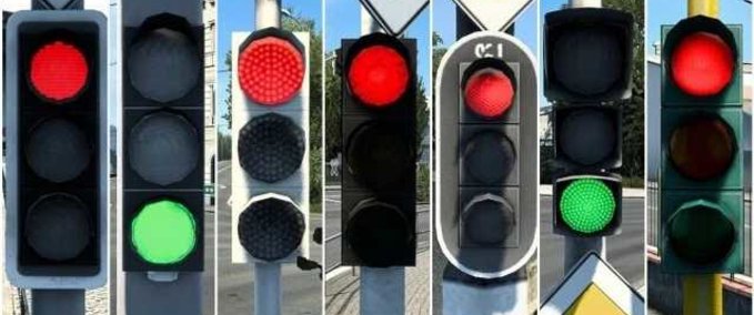 Mods Different Lenses of Traffic Lights  Eurotruck Simulator mod