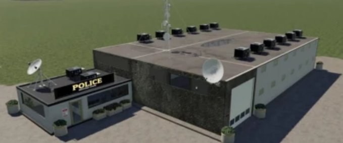 Platzierbare Objekte Polizeistation mit Gefängnis Landwirtschafts Simulator mod