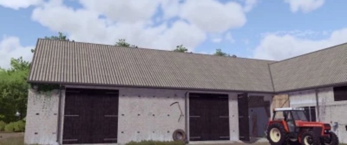 Platzierbare Objekte Polnische Gebäude mit Kühen Landwirtschafts Simulator mod
