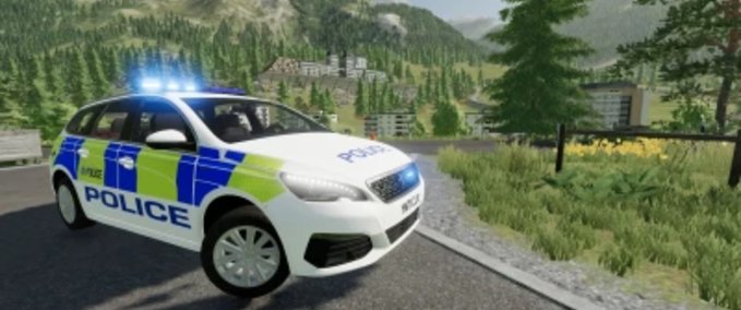 PKWs UK Polizei Peugeot 308 SW 2021 Landwirtschafts Simulator mod