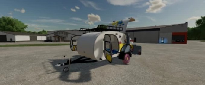 Sonstige Anhänger FS22 Das Simpsons-Wohnmobil Landwirtschafts Simulator mod