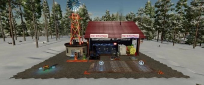 Platzierbare Objekte Wasserstation und Stromtarif Landwirtschafts Simulator mod